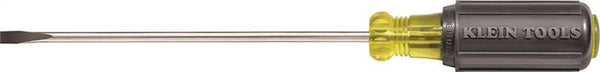 KLEIN TOOLS 601-8 Screwdriver, 3/16 in Drive, Cabinet Drive, 11-3/4 in OAL, 8 in L Shank, Rubber Handle