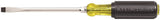 KLEIN TOOLS 602-3 Screwdriver, 7/32 in Drive, Keystone Drive, 6-3/4 in OAL, 3 in L Shank, Rubber Handle