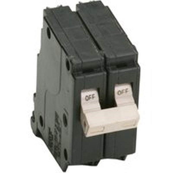 Cutler-Hammer CHF220CS Circuit Breaker with Flag, Mini, Type CHF, 20 A, 2 -Pole, 120/240 V, Common, Fixed Trip