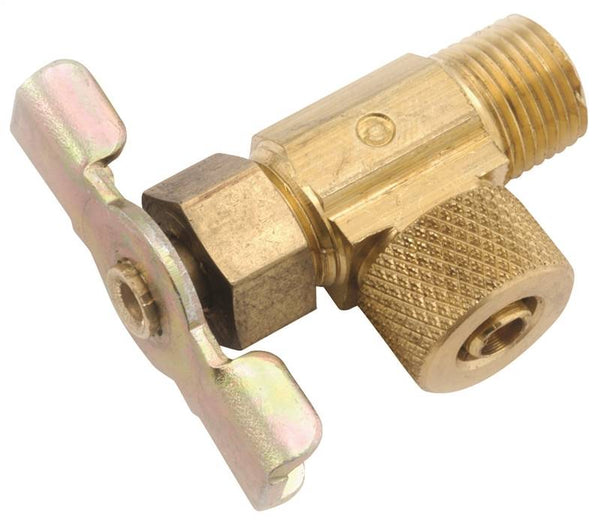 Anderson Metals 50873-0402 Needle Valve, 1/4 x 1/8 in Connection, MIP, Brass Body