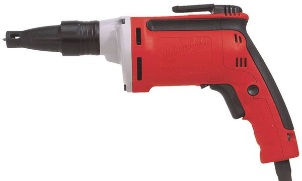 Milwaukee 6742-20 Drywall Screwdriver, 6.5 A, 1/4 in Chuck, Hex, Keyless Chuck, 4000 rpm Speed, 10 ft L Cord