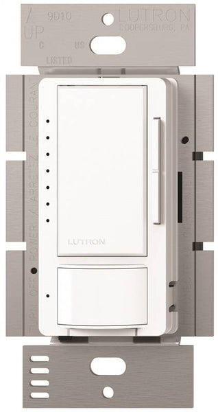 Lutron Maestro MSCL-OP153MH-WH Dimmer, 5 A, 120 V, 150 W, CFL, Halogen, Incandescent, LED Lamp, White