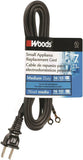 CCI 0288 Replacement Extension Cord, 7 ft L, 15 A, 125 V, Black