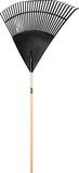 UnionTools 64169 Leaf Rake, Polypropylene Tine, 30-Tine, Hardwood Handle, 48 in L Handle