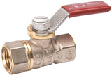 B & K 107-000NL Ball Valve, 1/8 in Connection, FPT x FPT, 600/150 psi Pressure, Brass Body