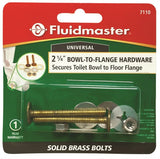 FLUIDMASTER 7110 Bowl-to-Floor Bolt, Brass