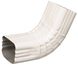 Amerimax 27064 Front Gutter Elbow, Aluminum, White