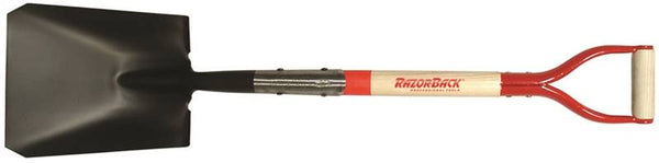 RAZOR-BACK 42116 Transfer Shovel, 8-3/4 in W Blade, Steel Blade, Northern White Ashwood Handle, D-Shaped Handle