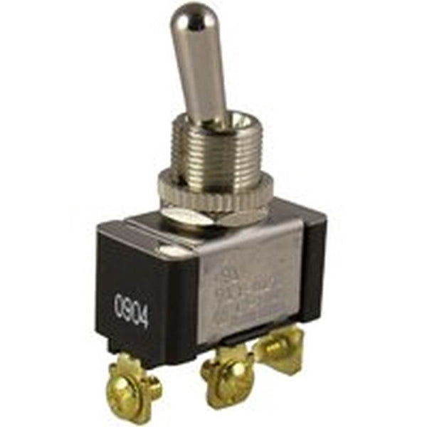 GB GSW-12 Toggle Switch, 125/250 V, SPDT, Screw Terminal, Phenolic/Plastic Housing Material, Black