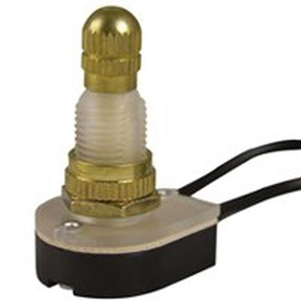 GB GSW-61 Rotary Switch, 6/3 A, 125/250 V, SPST, Brass