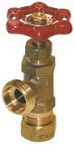 B & K ProLine Series 102-033 Boiler Drain Valve, 1/2 in Connection, Compression x Hose, 125 psi Pressure, Brass Body