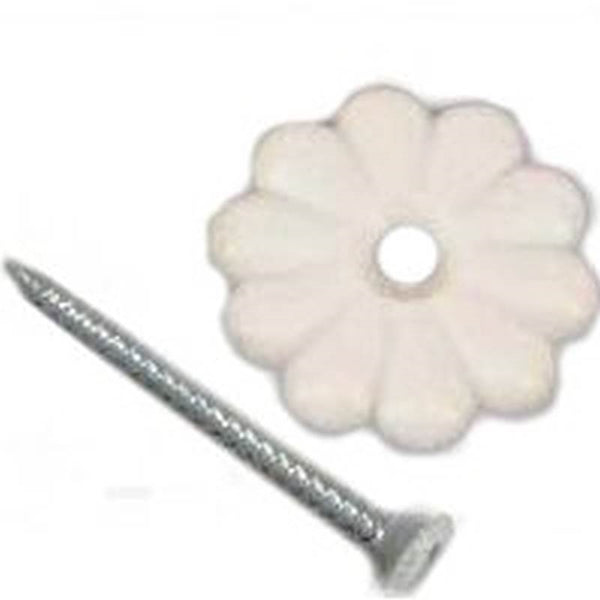 US Hardware D-138C Rosette Button, Plastic