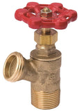 B & K ProLine Series 102-703HN Boiler Drain Valve, 1/2 in Connection, MIP, 125 psi Pressure, Brass Body