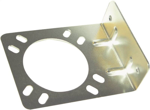 US Hardware RV-354C Connector Bracket, Stamped Steel, Mill, For: RV Trailer Connector Metal or Plastic