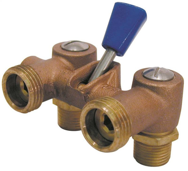 Mueller 102-207 Washing Machine Shut-Off Valve, Heavy-Duty, Brass