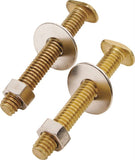 ProSource Bolt Set, Brass, For: Use to Attach Toilet to Flange