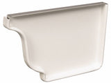 Amerimax 27006 Gutter End Cap, 5 in L, Vinyl, White, For: 5 in K-Style Gutter System