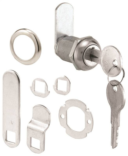 Defender Security U 9943KA Lock, Cam, Keyed Lock, Y13 Yale Keyway, Stainless Steel, Chrome