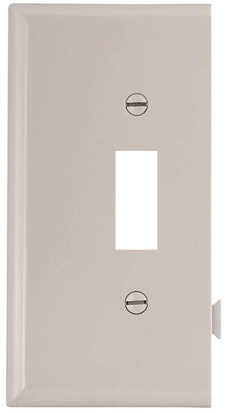 Eaton Wiring Devices STE1W Wallplate, 4-7/8 in L, 3.12 in W, 1 -Gang, Polycarbonate, White, High-Gloss