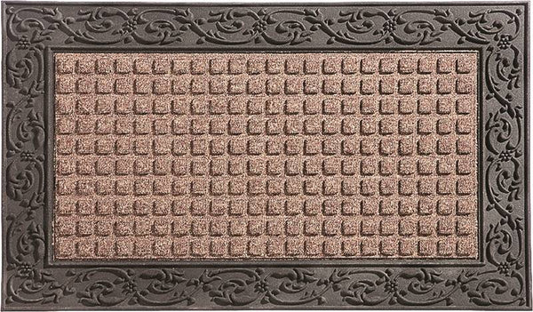 Simple Spaces 08ABSHE-30 Door Mat, 36 in L, 22 in W, Non-Woven Surface