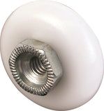 Prime-Line M 6002 Shower Door Roller, Plastic, White, For: 7/8 in Tall, V-Shaped Tracks