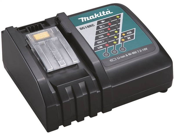 Makita DC18RC Battery Charger, 1.5 to 5 Ah, 7.2 to 18 V Input