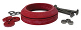 Korky 481BP Tank-to-Bowl Gasket, 3 in ID x 4-1/4 in OD Dia, Sponge Rubber, Red, For: 3 in 2-Piece Toilet Tanks