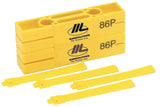 Marshalltown 86P Line Block and Twig, 5 in L, 2-1/4 in W, HDPE, Bright Yellow