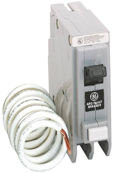 GE Industrial Solutions THQL1115AFP2 Circuit Breaker, AFCI, 15 A, 2 -Pole, 120/240 V, Plug Mounting