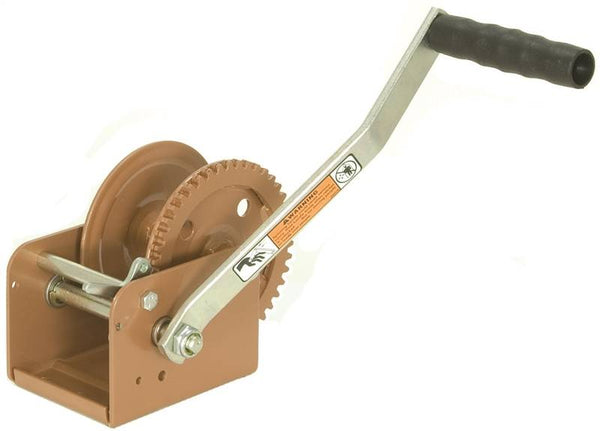 DL DL1402A Pulling Winch, 1400 lb Pull, 1/4 in Dia Wire Rope, 40 ft L Wire Rope, 4.40:1 Gear Ratio