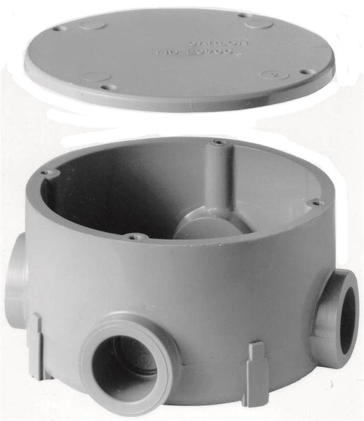 Carlon E970CD-CTN Conduit Body, PVC, Gray