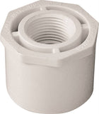 LASCO 438210BC Reducing Bushing, 1-1/2 x 3/4 in, Spigot x FNPT, PVC, White, SCH 40 Schedule