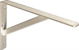 Knape & Vogt 208 TI 400 Shelf L-Bracket, 16 in L, Steel, Titanium