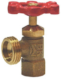 B & K ProLine Series 102-103 Boiler Drain Valve, 1/2 in Connection, FPT x Hose, 125 psi Pressure, Brass Body