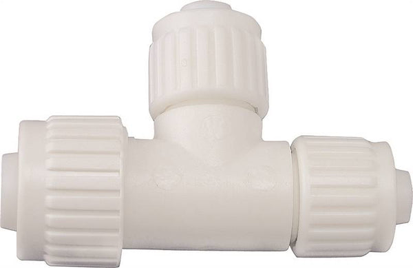 Flair-It 16830 Reducing Tube Tee, 1/2 x 3/8 in