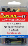 NEW FARM LBW5 Wire Splice, Stainless Steel, For: 12.5 to 14 ga Barbed Wire, 9 ga Top and Bottom Woven Fence
