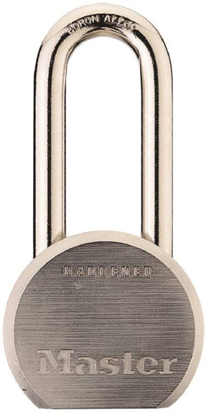 Master Lock 930DLHPF Padlock, Keyed Different Key, 7/16 in Dia Shackle, Boron Steel Shackle, Steel/Zinc Body