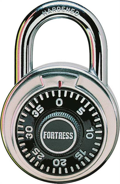 Master Lock 1850D Padlock, 5/16 in Dia Shackle, 3/4 in H Shackle, Steel Shackle, Stainless Steel Body, 1-7/8 in W Body