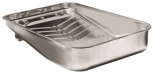 WOOSTER Hefty Deep-Well R405-13 Paint Tray, 19 in L, 13 in W, 3 qt Capacity, Steel, Clear