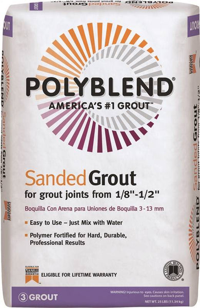CUSTOM PBG6025 Tile Grout, Powder, Characteristic, Charcoal, 25 lb Bag