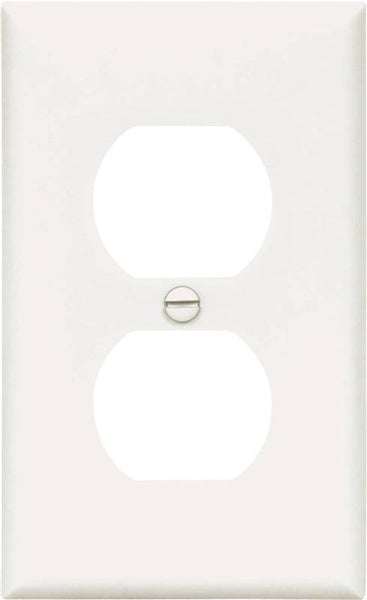 WALL PLATE 1GNG DPLX RECPT WHT