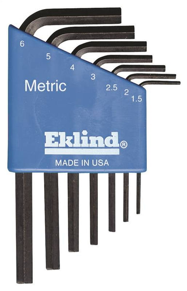 Eklind 10507 Hex Key Set, 7-Piece, Steel, Black