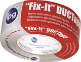 IPG 6945 Duct Tape, 45 yd L, 1.88 in W, Poly-Coated Cloth Backing, Silver