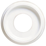 Westinghouse 7703700 Ceiling Medallion, 9-3/4 in Dia, 9-3/4 in L, Plastic, White, For: Ceiling Fans, Lighting Fixtures