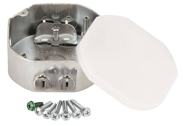 Westinghouse Saf-T-Box 0105000 Ceiling Fan Box, 3.62 in W, 1-1/2 in D, 3.62 in H, 3 -Knockout