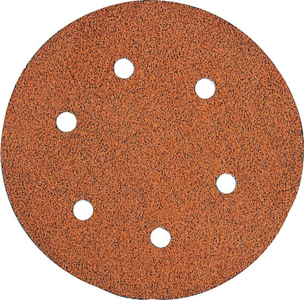 DeWALT DW4331 Sanding Disc, 6 in Dia, Coated, 80 Grit, Aluminum Oxide Abrasive, Paper Backing, 6-Hole