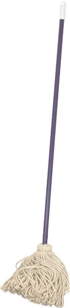 BIRDWELL 9624-6 Deck Mop with Swivel Cap, Cotton Mop Head, Metal Handle