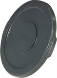Brute FG265400GRAY Lid, 55 gal, Plastic, Gray, For: Brute #2655 55 gal Refuse Container
