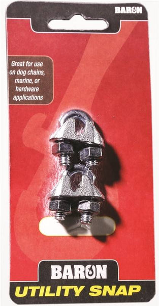 BARON C-260-1/4 Wire Rope Clip, Malleable Iron