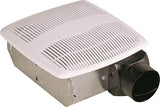 Air King AS70 Exhaust Fan, 7-1/4 in L, 7-1/4 in W, 0.9 A, 120 V, 1-Speed, 70 cfm Air, Metal, White